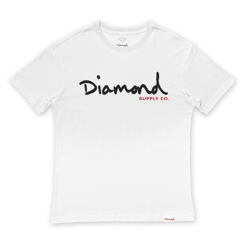 Camiseta Diamond Og Script Branco