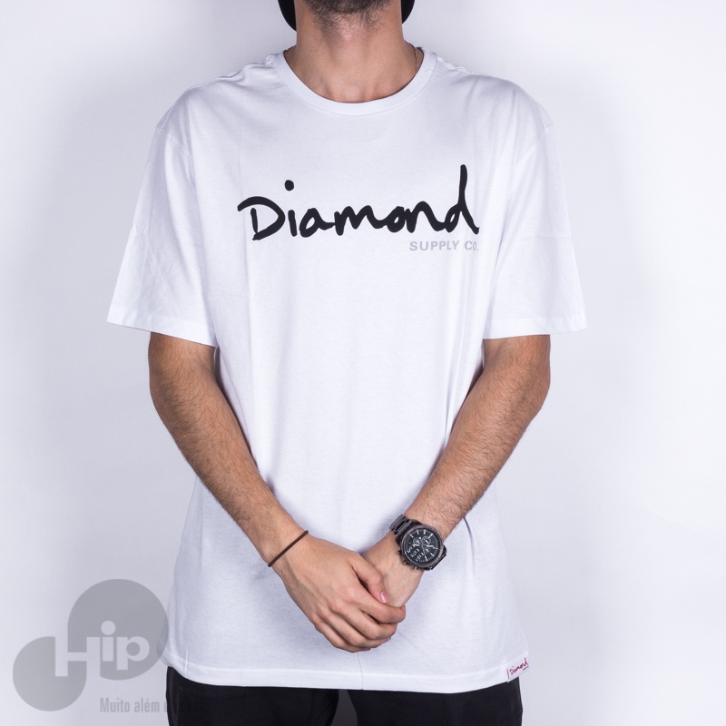 Camiseta Diamond OG Script Branco