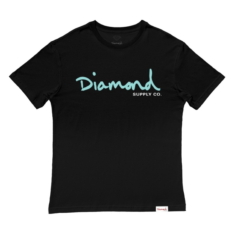 Camiseta Diamond Og Script Large Preto