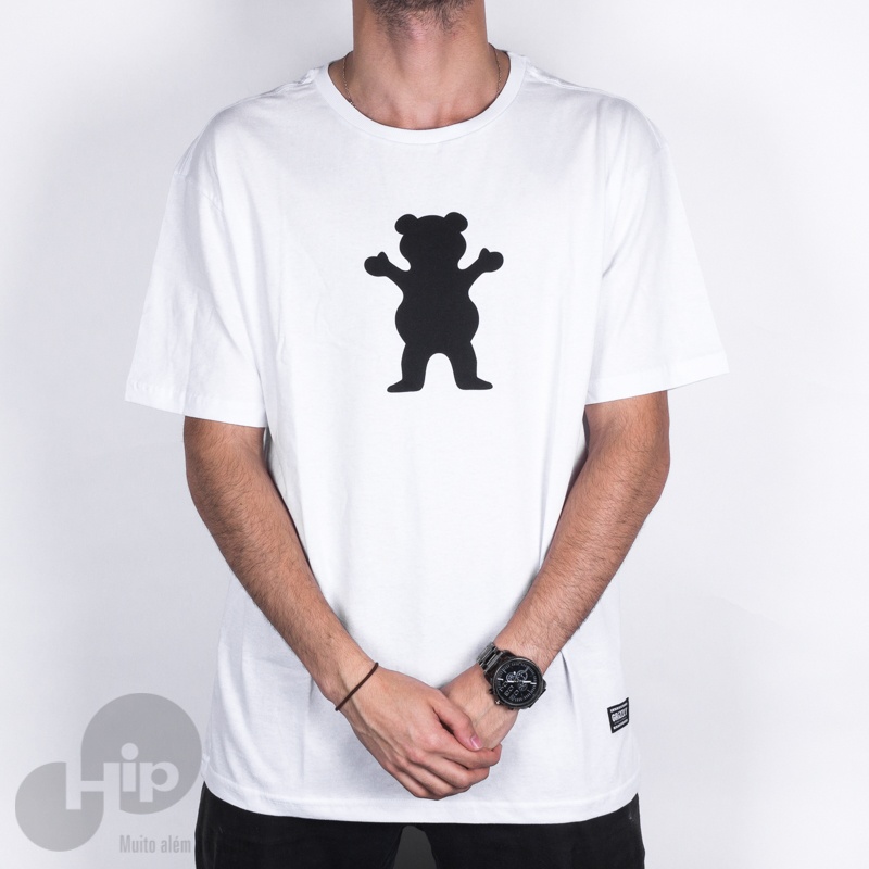 Camiseta Grizzly Og Bear Logo Branco