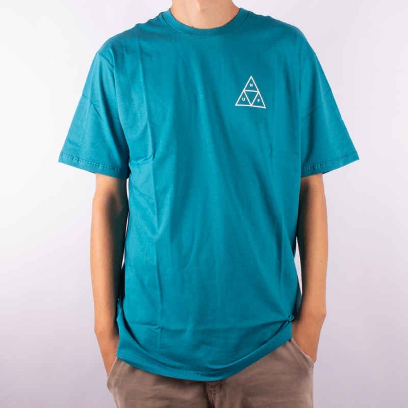 Camiseta Huf Essentials Large Azul Escuro