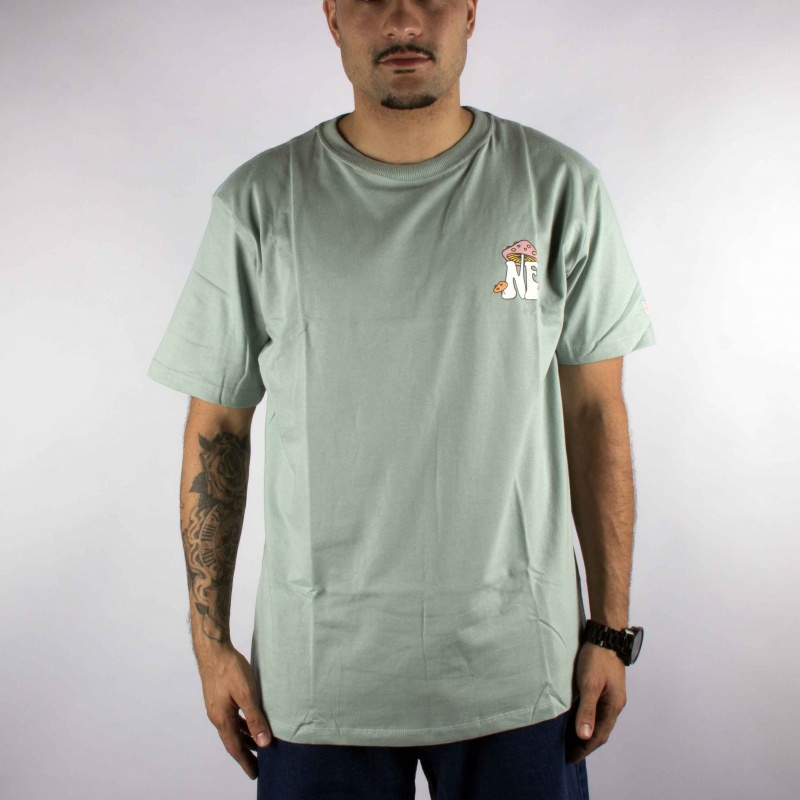 Camiseta New Era Retro SoundTrack Mushroom Verde