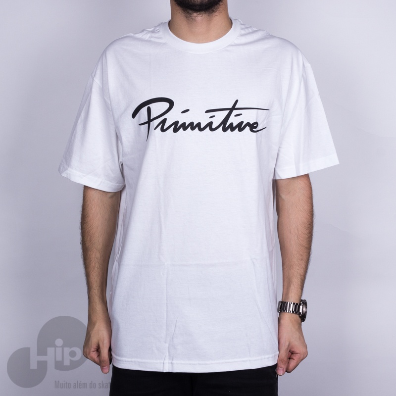Camiseta Primitive Nuevo Script Branca