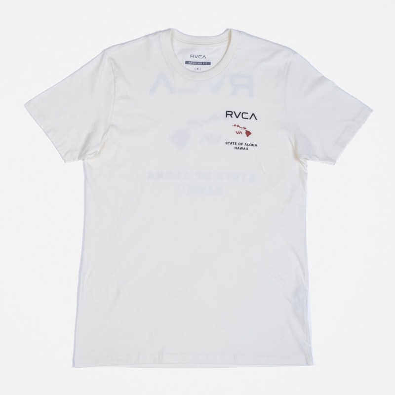 Camiseta RVCA State Of Aloha Amarelo