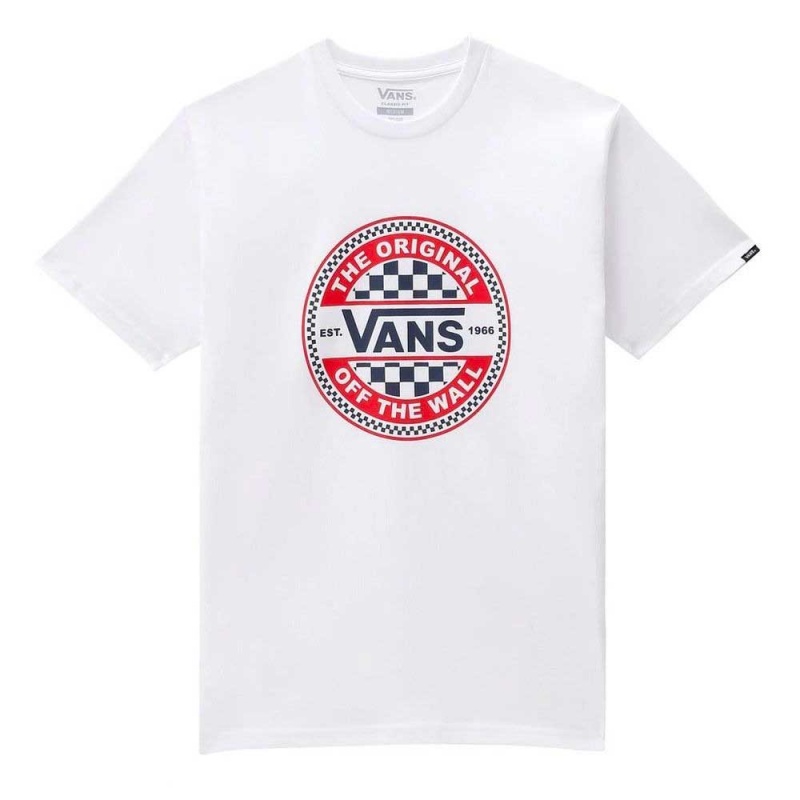 Camiseta Vans Circle Checker Branco