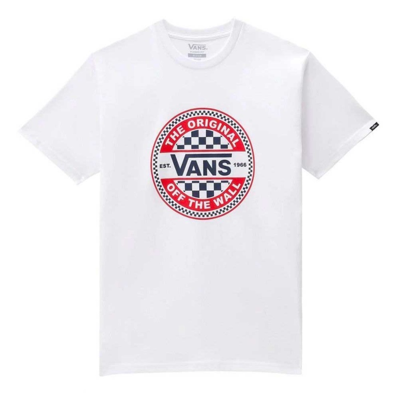 Camiseta Vans Circle Checker Branco