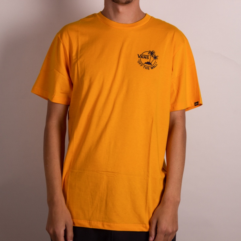 Camiseta Vans Mini Dual Palm III Amarelo