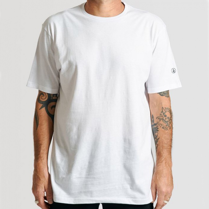 Camiseta Volcom Solid Stone Large Branco