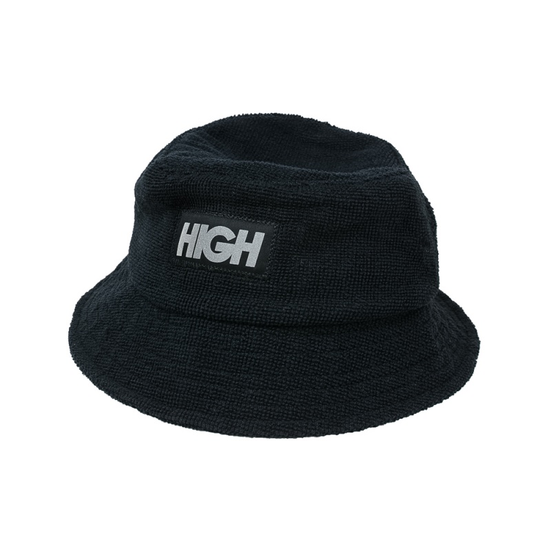 Chapeu Bucket High Terry Preto