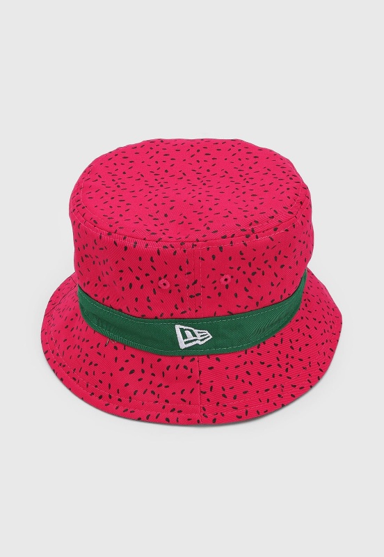 Chapu Bucket Dupla Face New Era Have Fun Dragon Fruit Rosa ou Verde
