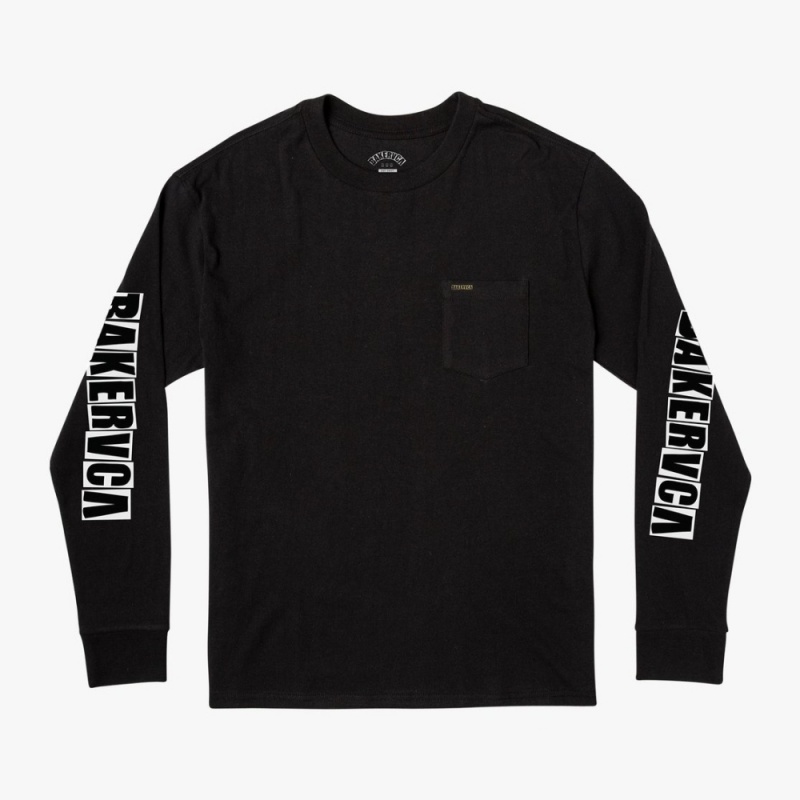 Camiseta Manga Longa RVCA Ransom Preto