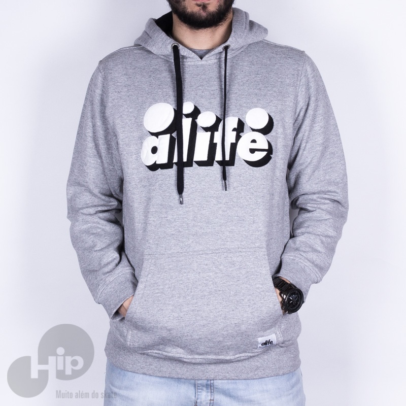 Moletom Alife Core Hoody Cinza