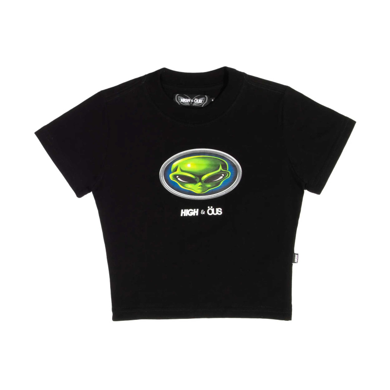 Baby Look High x Ous Logo Preto