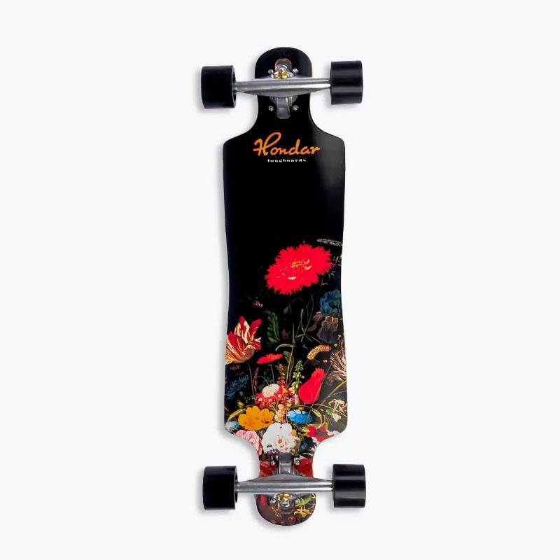 Longboard Hondar Semi Long Flowers Preto