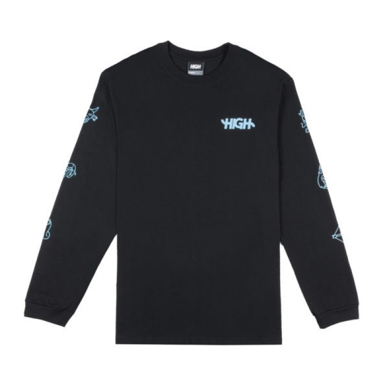 Camiseta Manga Longa High Zodiac Preto