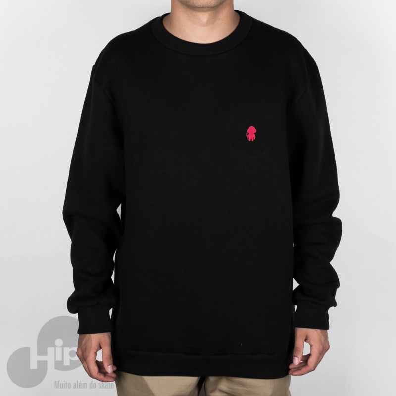 Moletom Improve Monkey Logo Preto