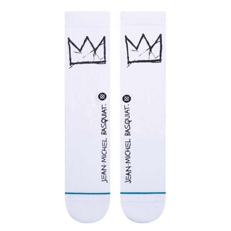 Meia Stance Basquiat Signature Branco