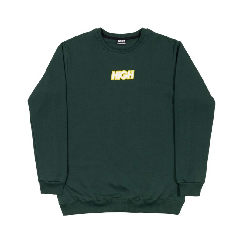 Moletom High Logo Colored Verde Loja HIP