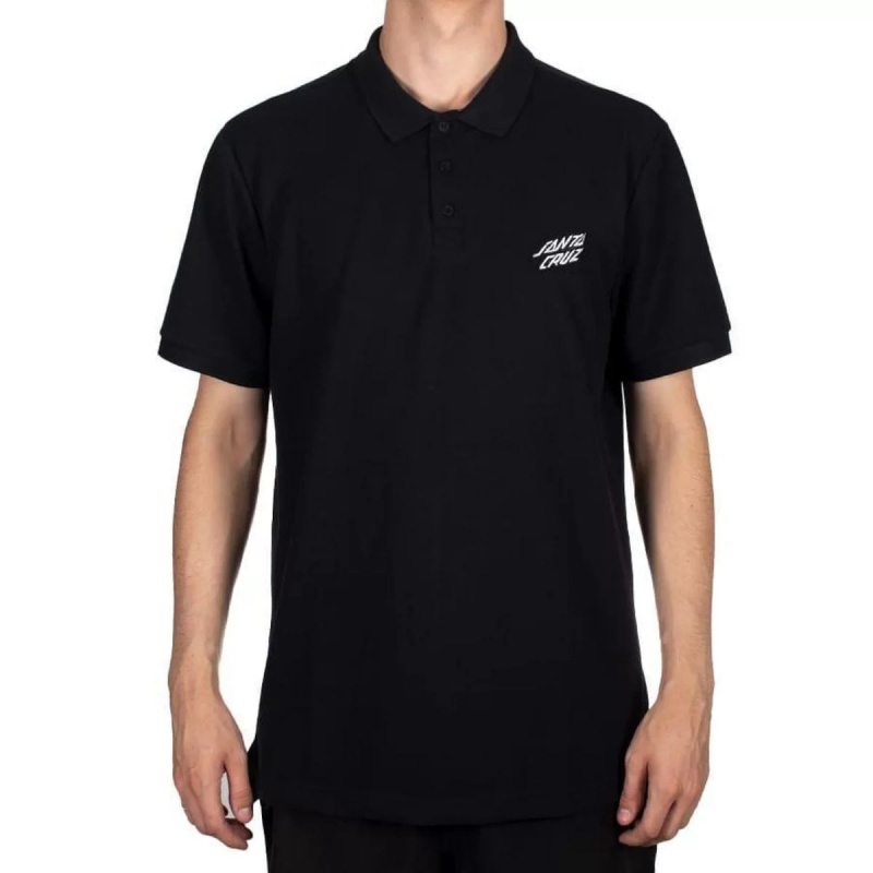 Polo Santa Cruz Oval Dot Preto