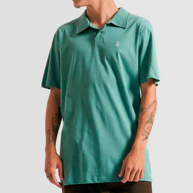 Polo Volcom Solid Stone Verde