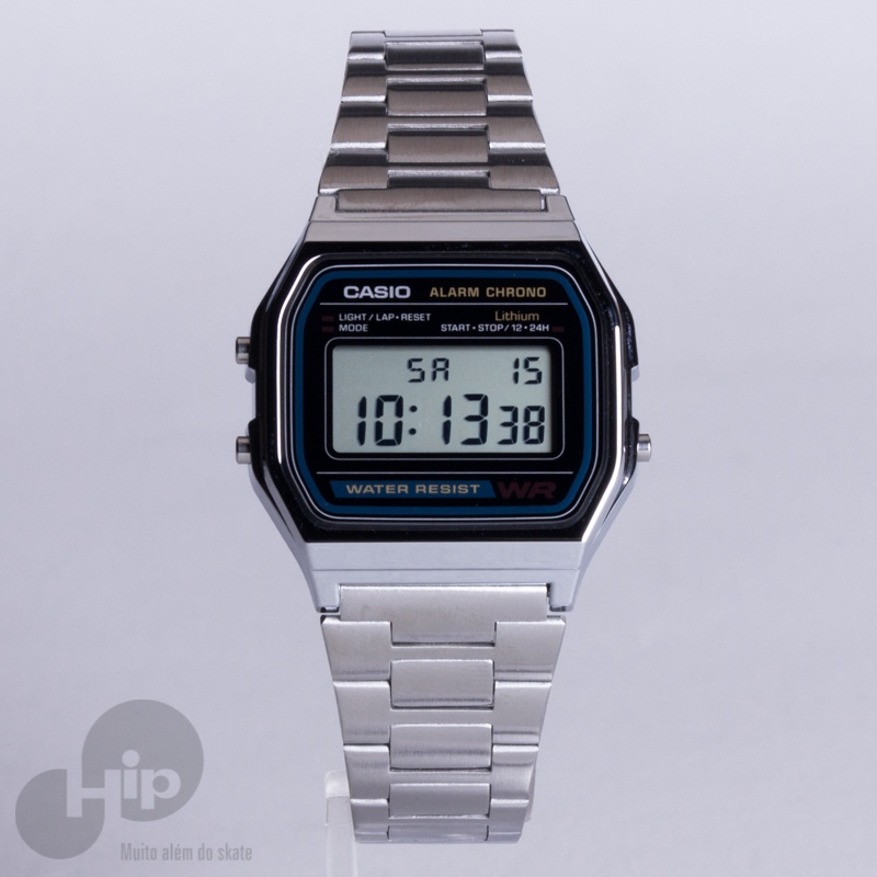 Relgio Casio A158wa-1df Prata