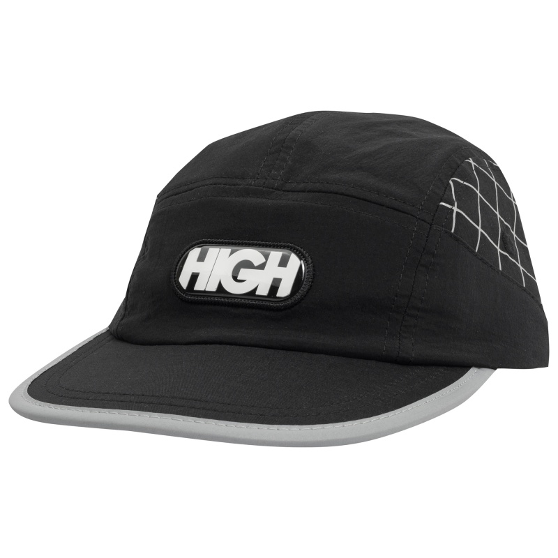 Bon High 5 Panel Squared Reflective Preto