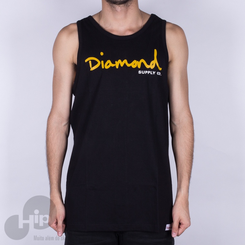 Regata Diamond Og Script Tank Preta