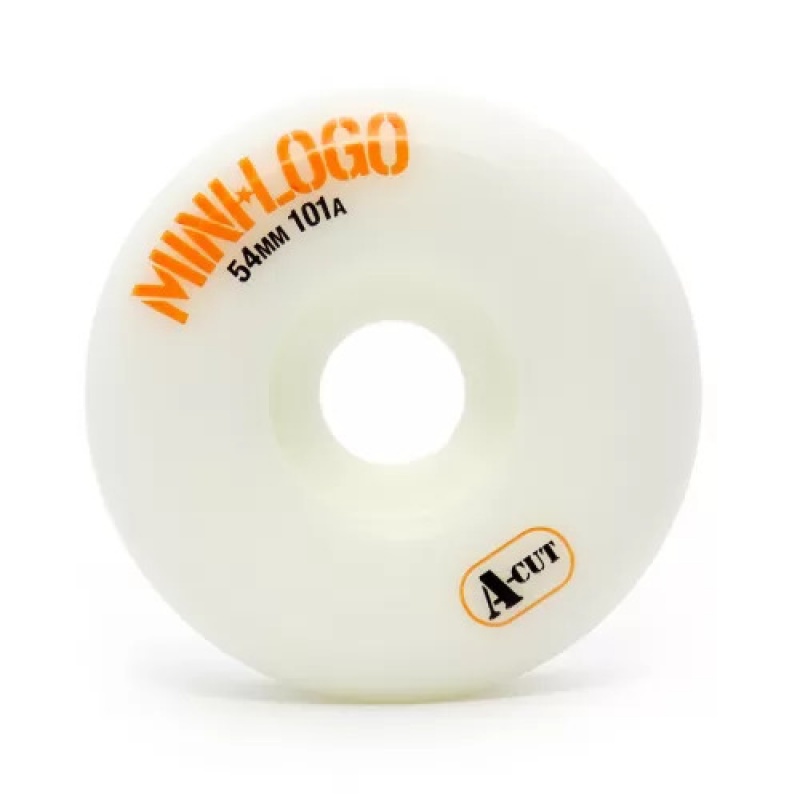 Roda Mini Logo 54Mm A-Cut Branca