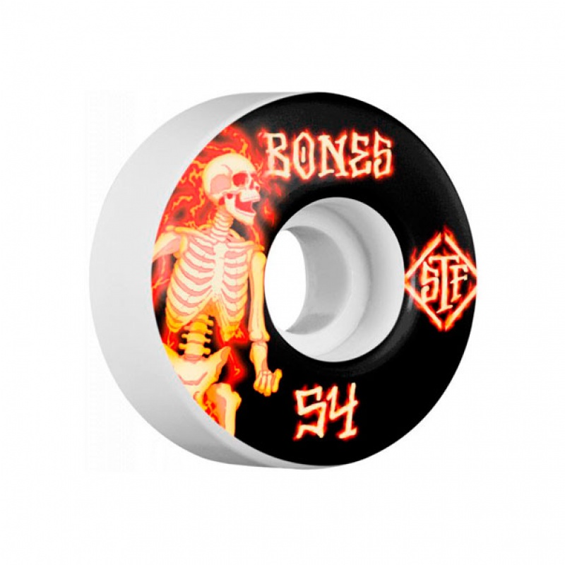 Roda Bones 54mm Blazers Standards Branco/Preto