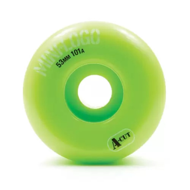 Roda Mini Logo 53mm A-Cut 101A Verde