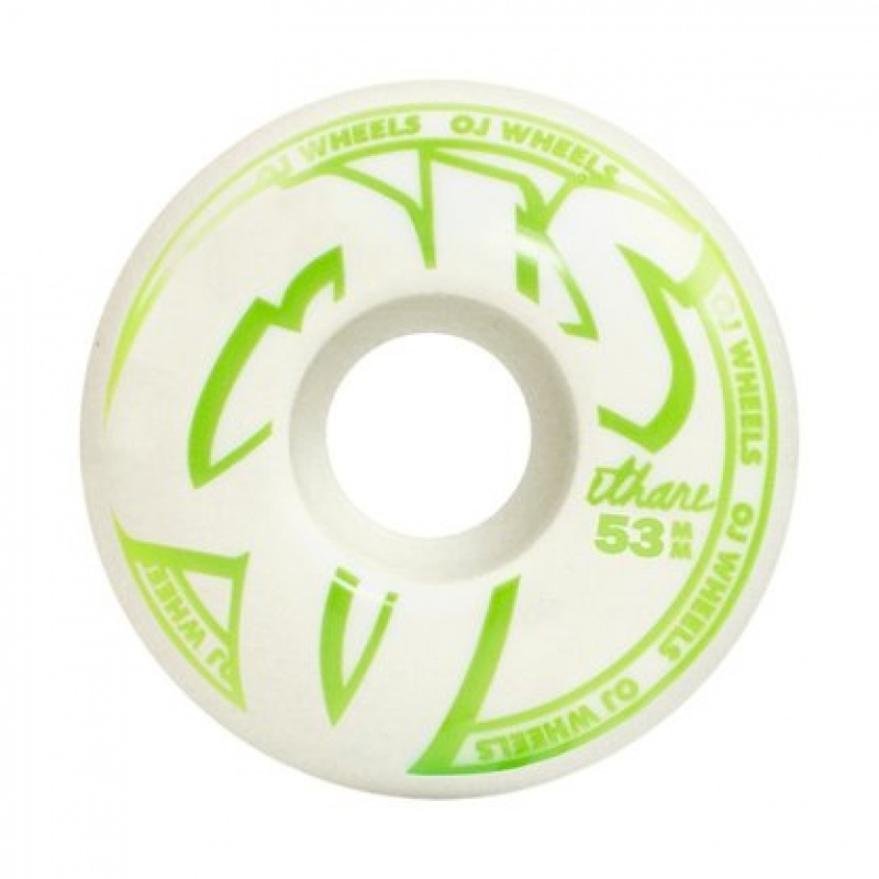 Roda Oj 53mm Concentrates Branco/Verde