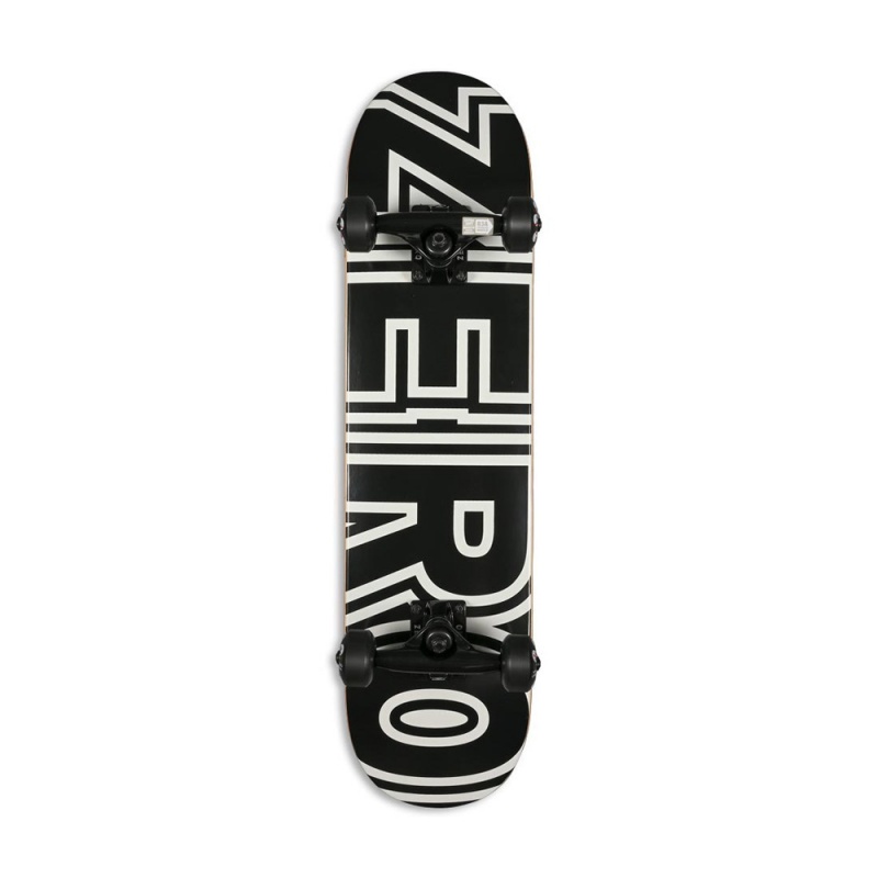 Skate Montado Zero Bold Preto