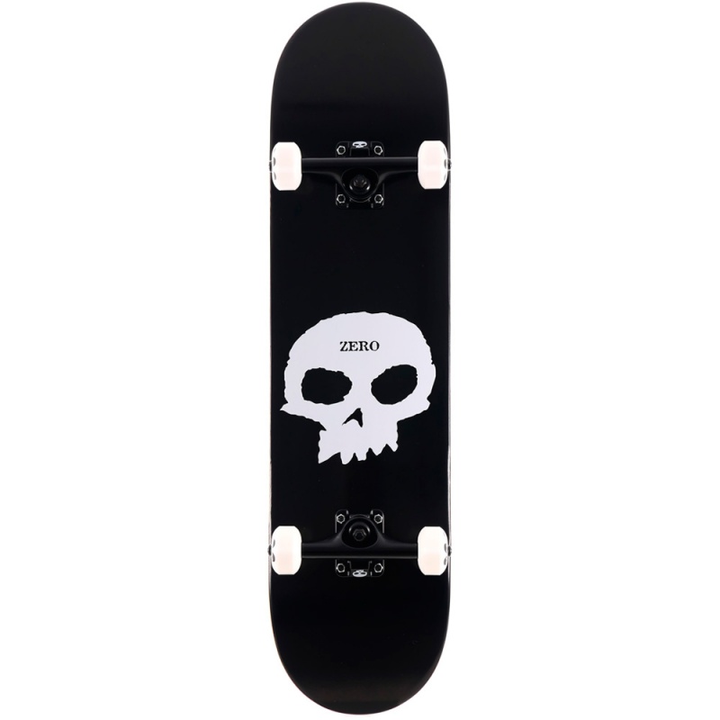 Skate Montado Zero Single Skull Preto