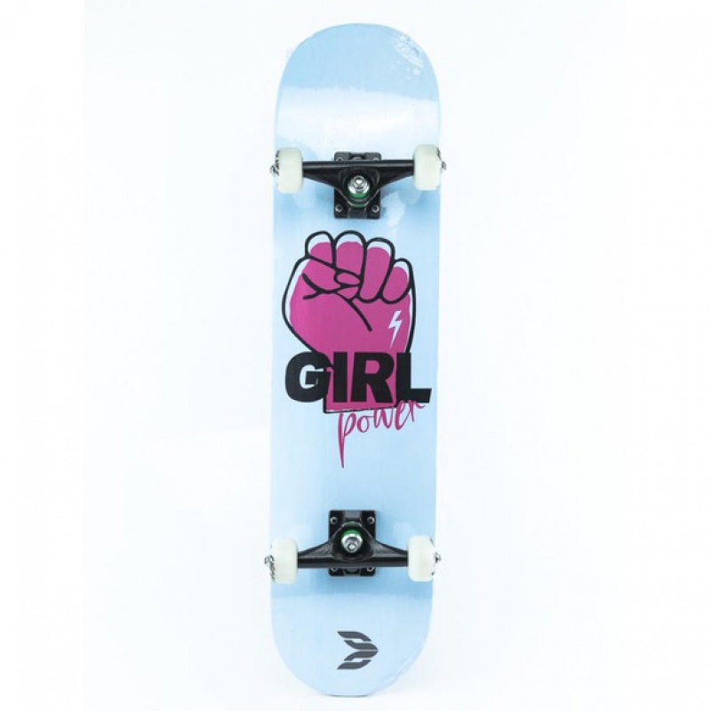 Skate Montado Cisco Girl Power Branco