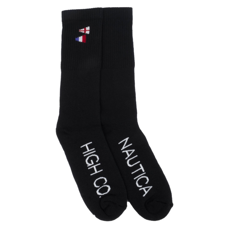 Meia High x Nautica Preto