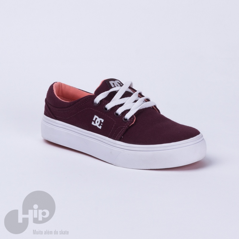 Tenis dc vinho feminino top