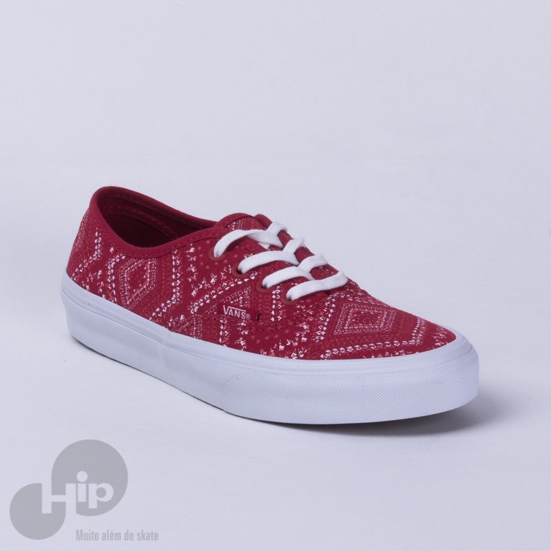 Tnis Vans Authentic Bandana Vermelho