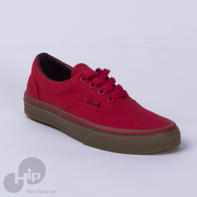 T nis Vans Era Canvas Racing Red Gum Loja HIP