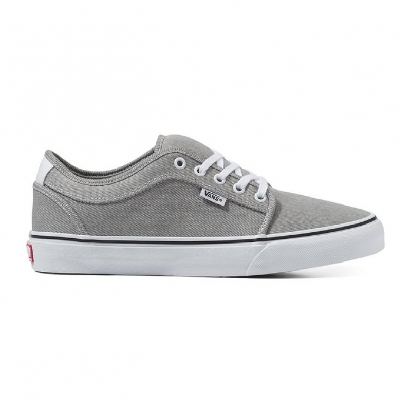 Tnis Vans Skate Chukka Low Cinza Claro