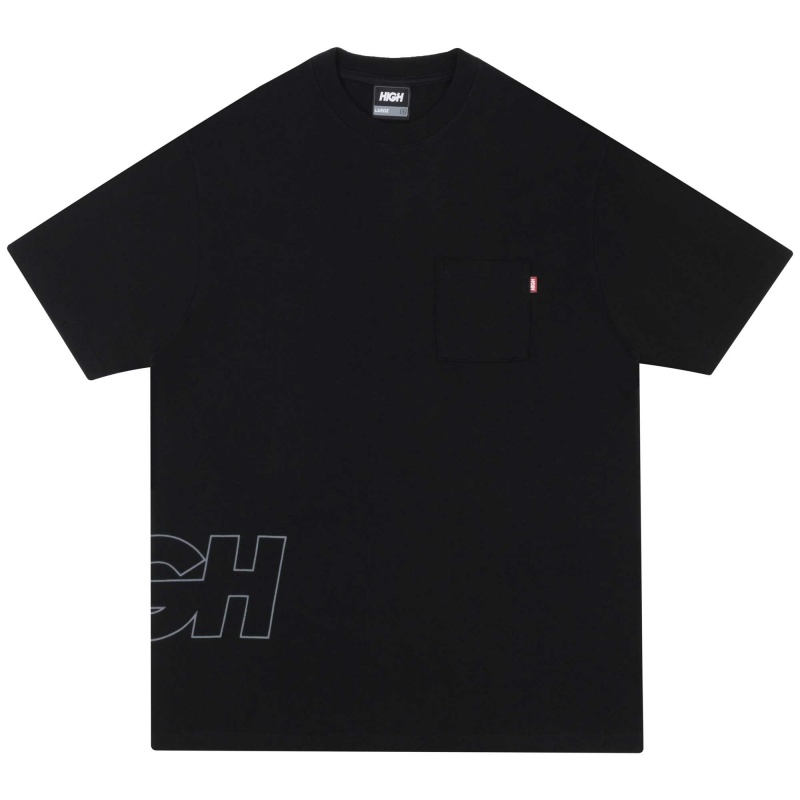 Camiseta High Work Outline Logo Preto