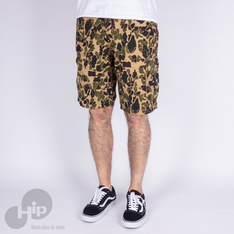 Bermuda Dc Shoes Cargo Camuflado Verde