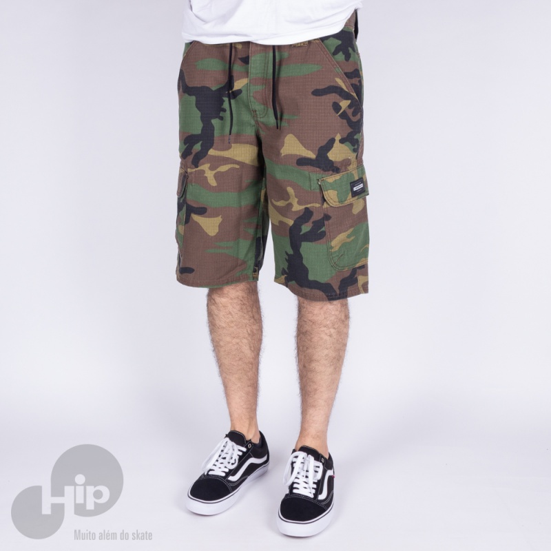 Bermuda Drop Dead Confort Lifetime Camuflado Verde