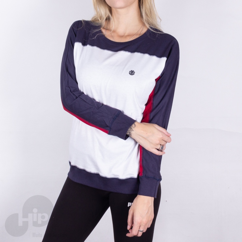 Blusa Manga Longa Element Block House Branca