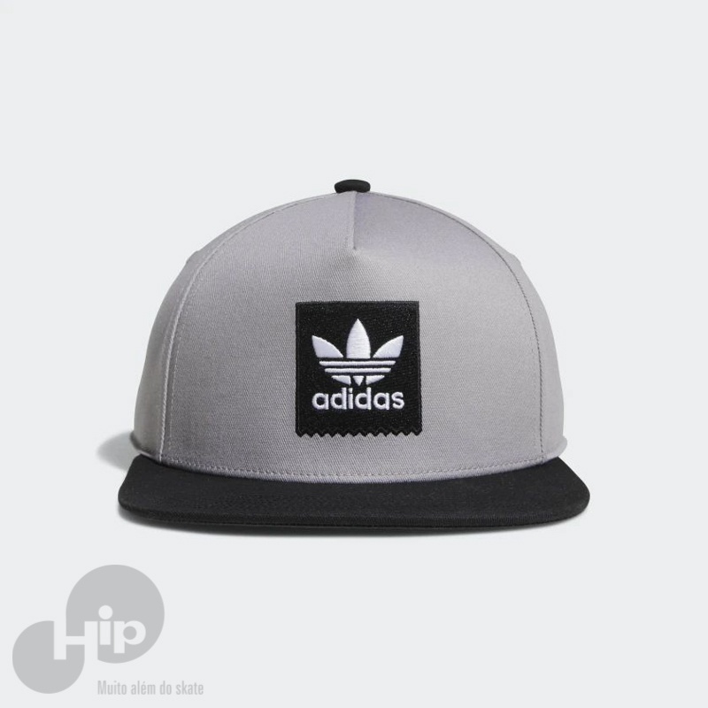 Bon Adidas Two-Tone Trefoil Snapback Cinza