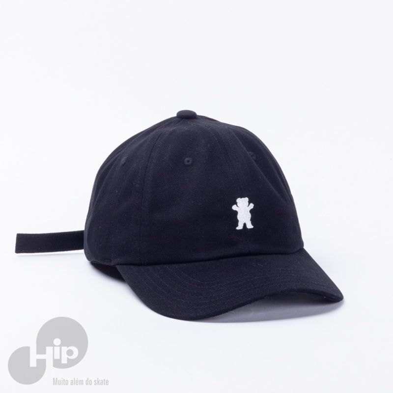 Bon Grizzly Og Bear Logo Dad Hat Preto