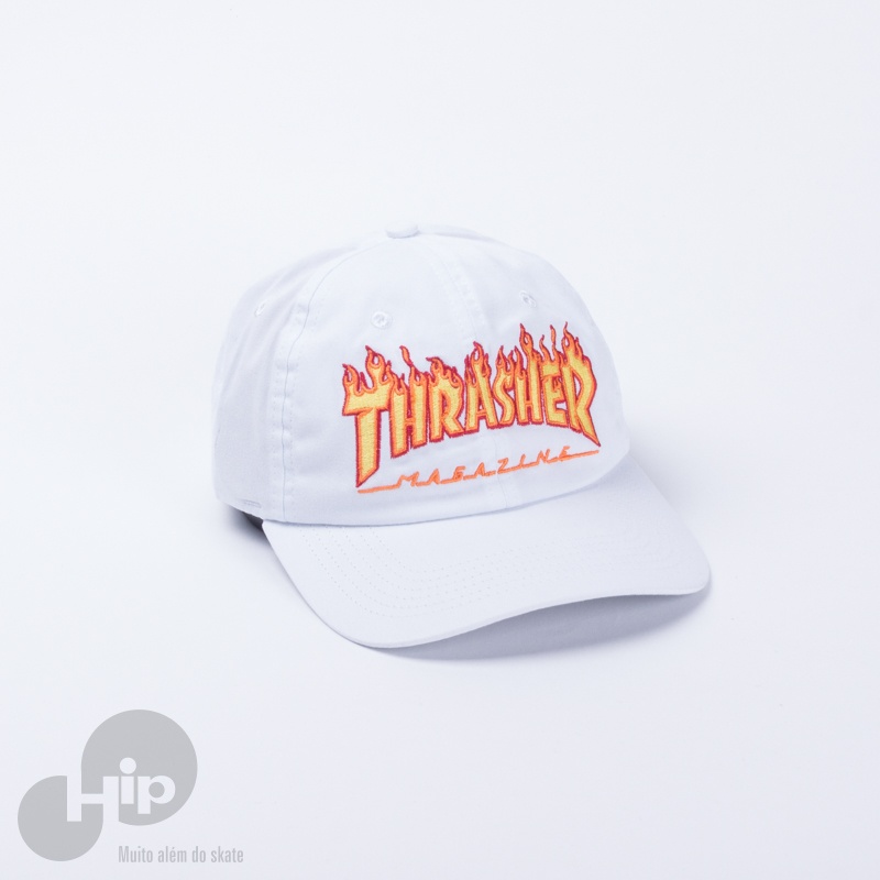 Bon Thrasher Dad Hat Flame Branco