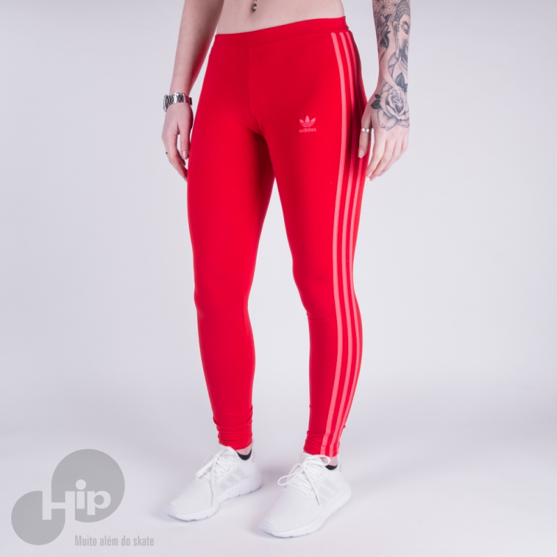 Calça Adidas Legging Ed7577 Vermelha - Loja HIP