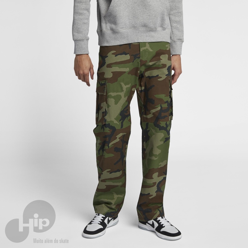 Cala Nike Sb Flex FTM Camuflado Verde