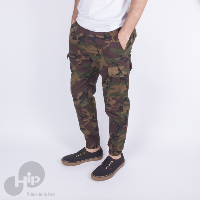 calça vans authentic jogger camuflada