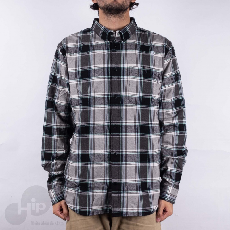 Camisa Dc Shoes Northboat Ls Cinza